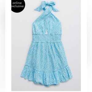 Aerie Spring Fling Halter Dress